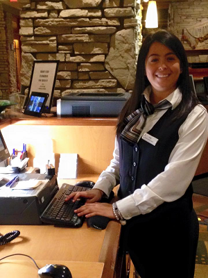 At Sawridge Hotel, a placement partner in the Mobilize youth employment program