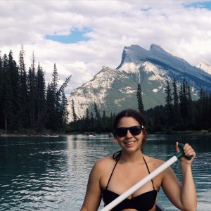 Enjoying the beauty of the Rockies.