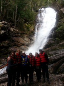 podmates embarking on white water rafting