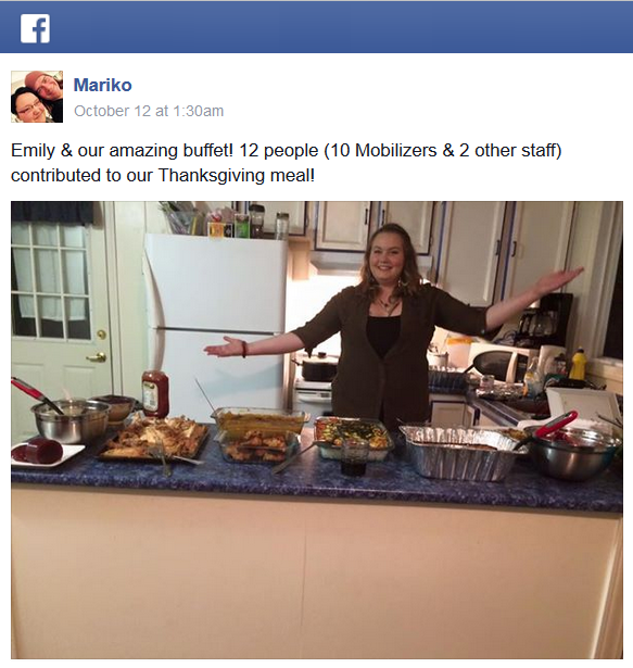 thanksgiving - Mariko and Emily