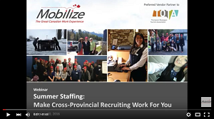 Summer Staffing: Make Cross-Provincial Recruiting Work For You | Recorded Webinar