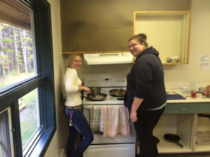 youth employment with housing - podmates cooking at home