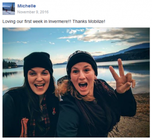 FB post - Michelle in Invermere